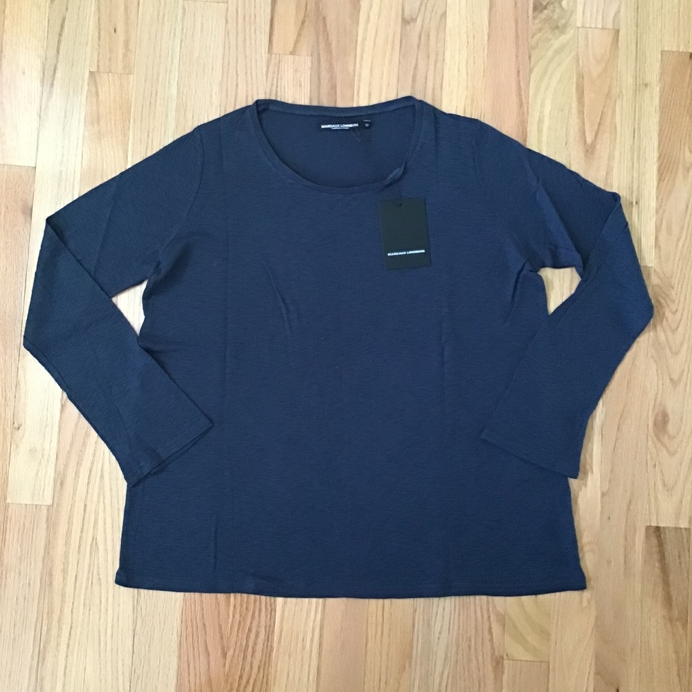 Margaux Lonnberg (French Label Sold At La Garconne) Dark Blue Long Sleeve Shirt